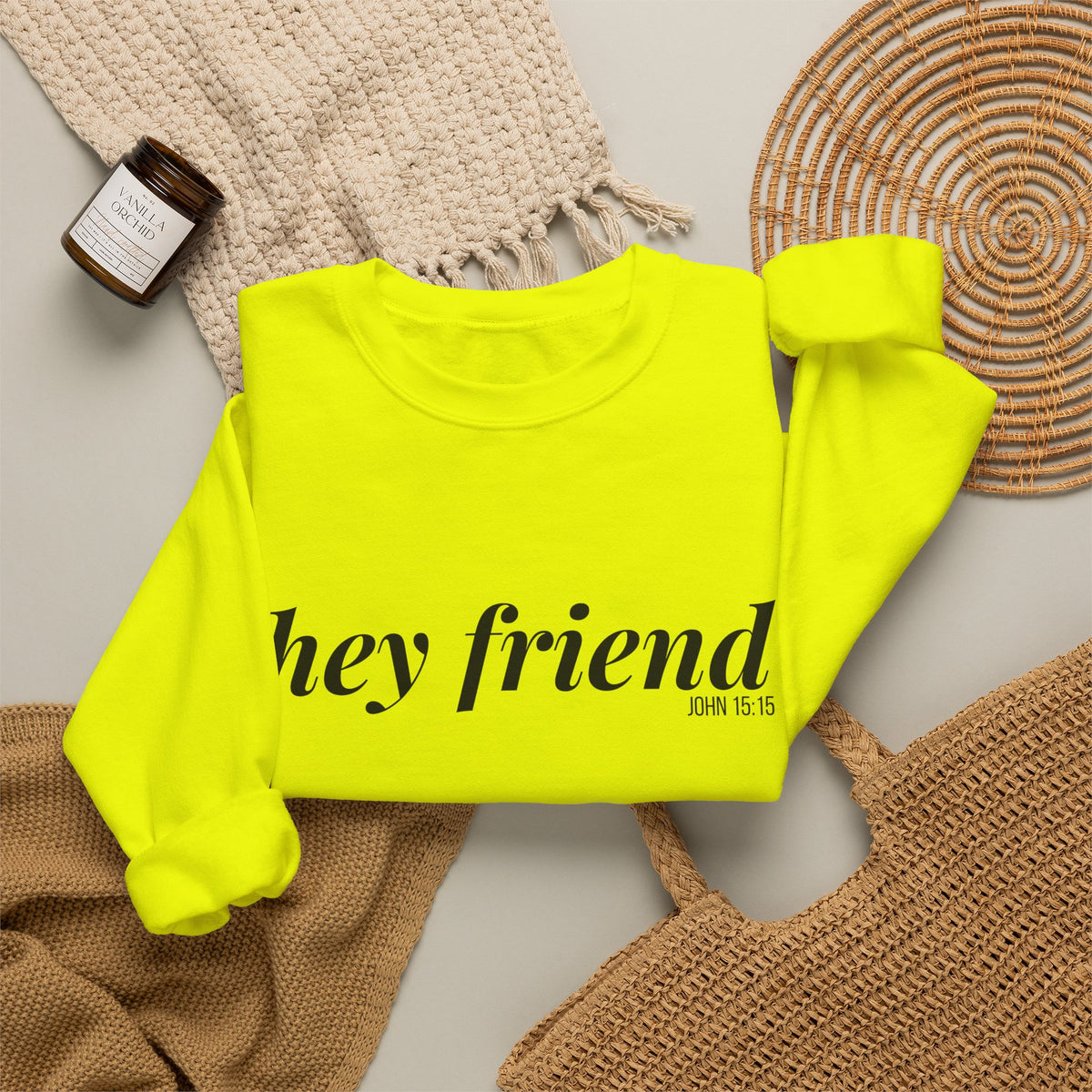 The Highlighter | Hey Friend Crewneck Sweatshirt