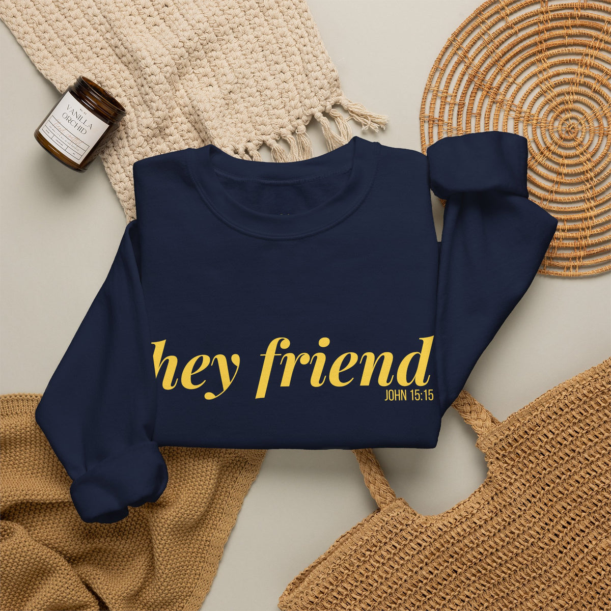 The Varsity | Hey Friend Crewneck Sweatshirt