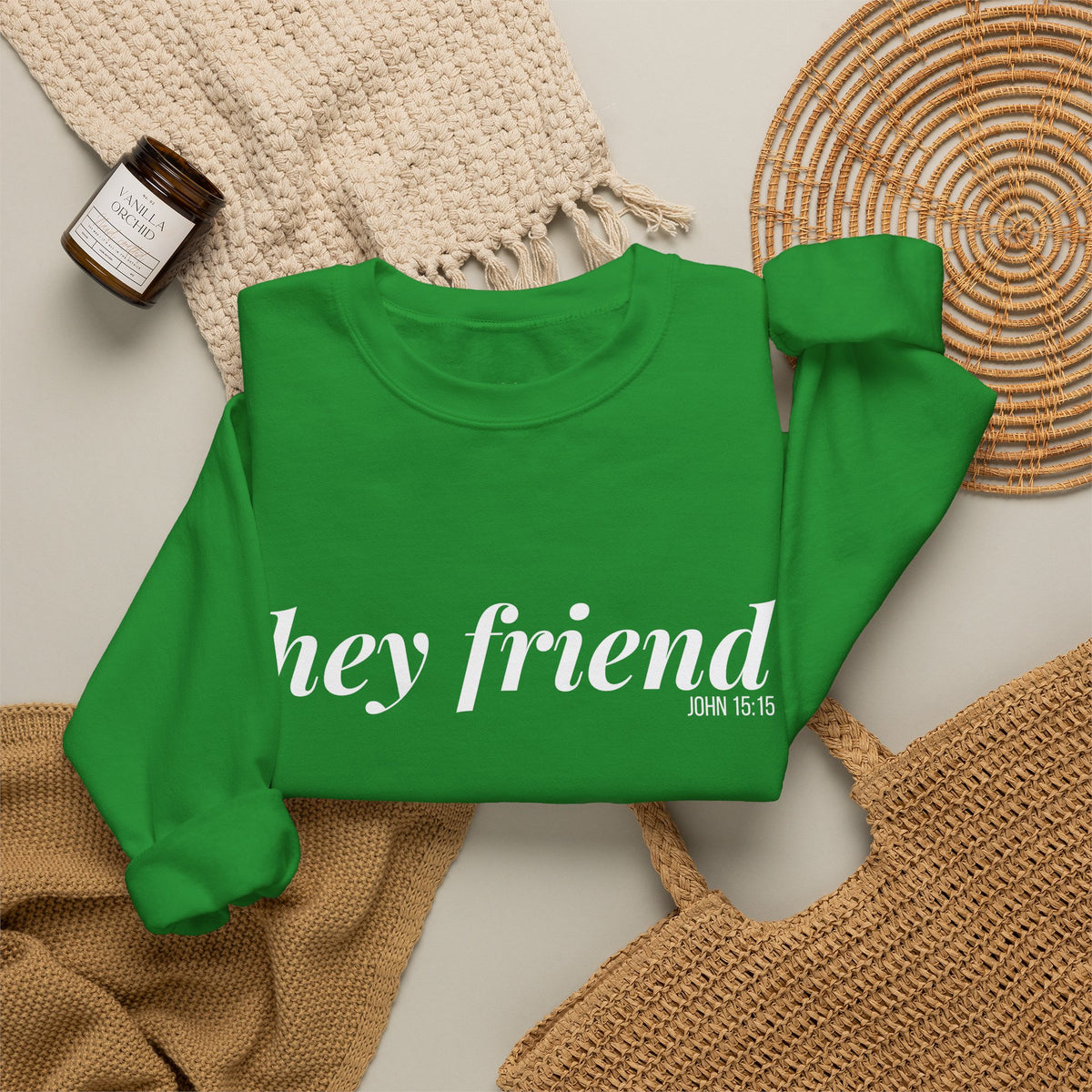 The Flourish | Hey Friend Crewneck Sweatshirt