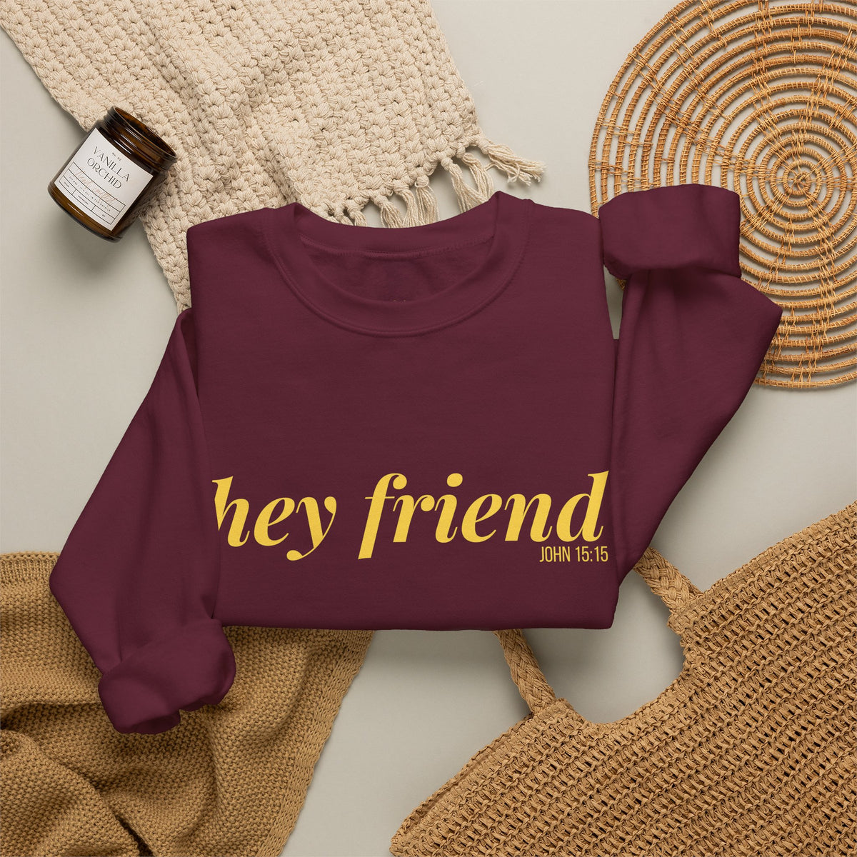 The Golden Hour | Hey Friend Crewneck Sweatshirt