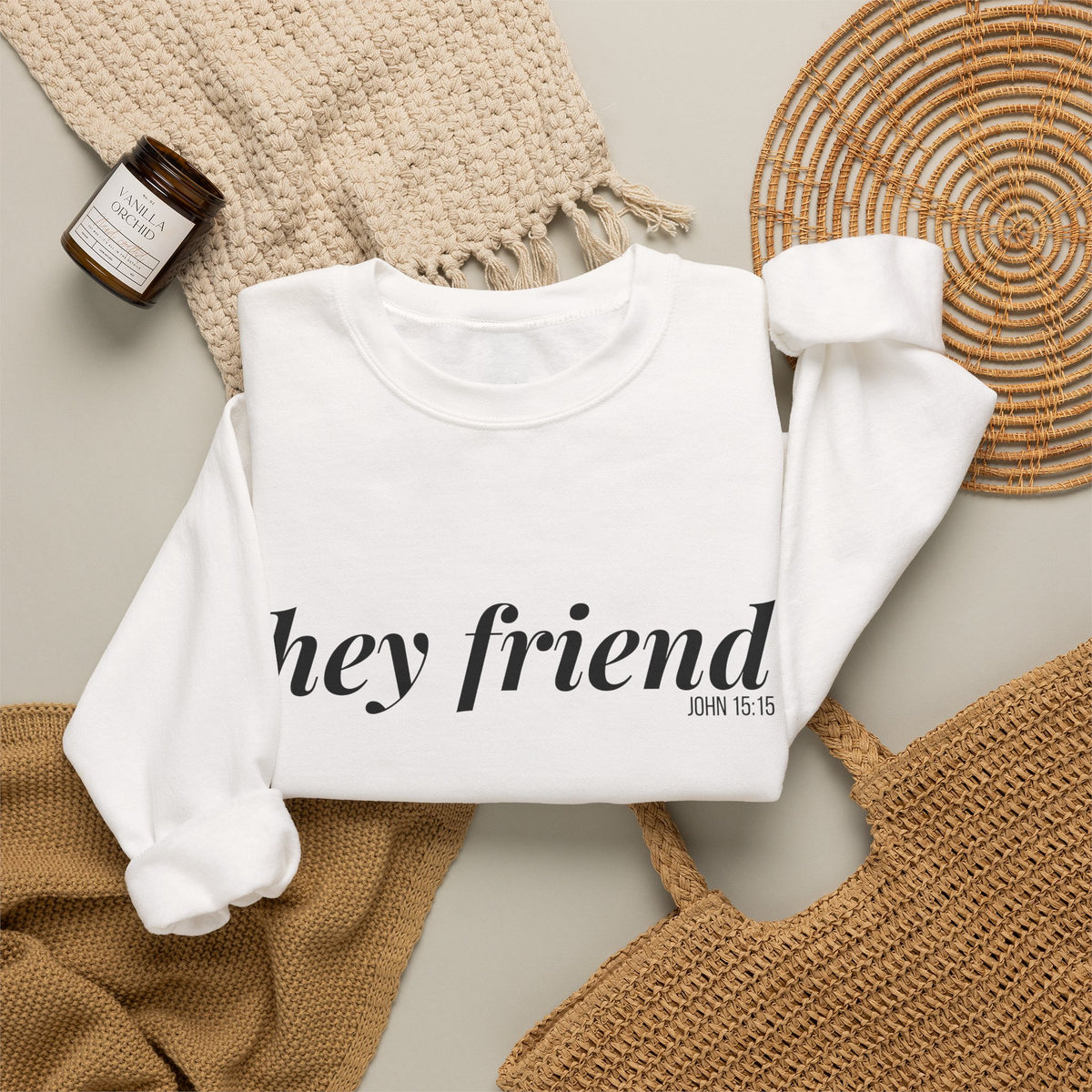 The Essential | Hey Friend Crewneck Sweatshirt
