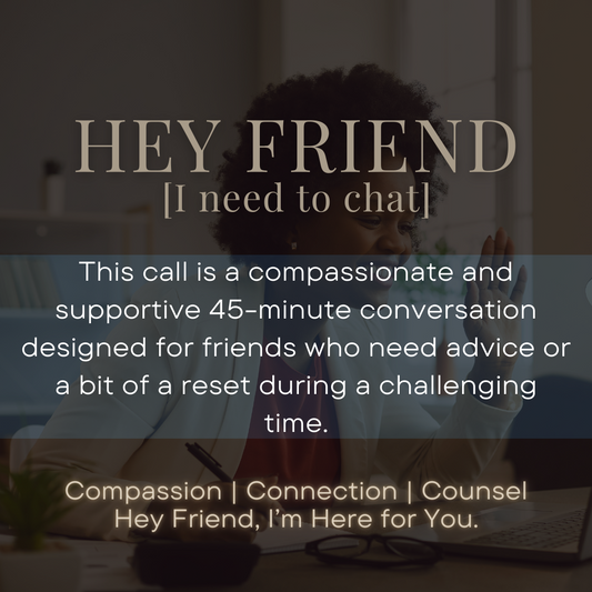 Hey Friend [I need to chat]